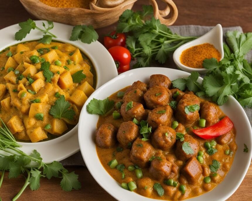 curried sausages