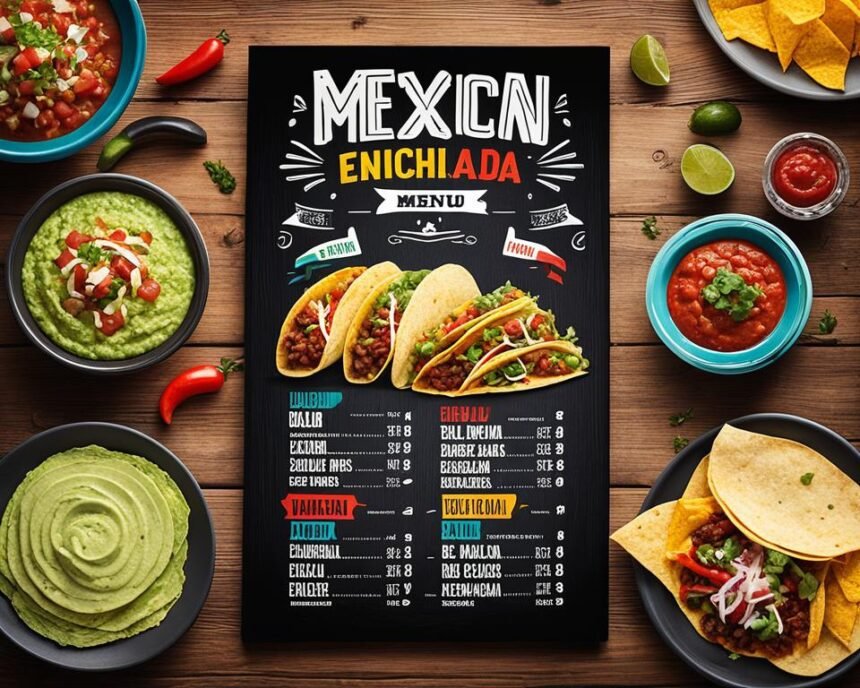 mexican fiesta menu