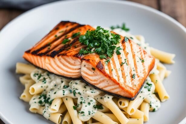 salmon alfredo