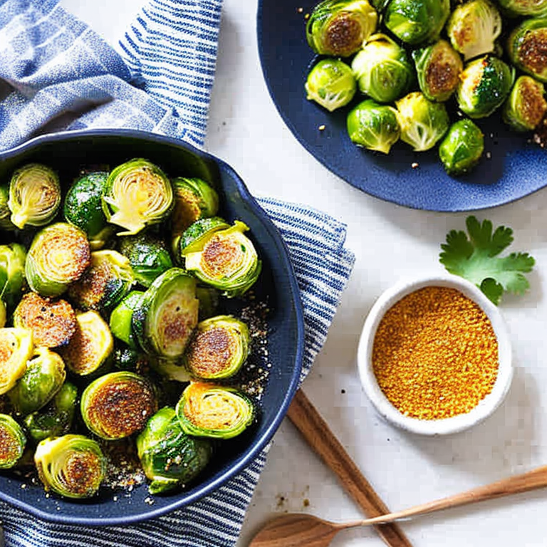  parmesan crusted brussels sprouts